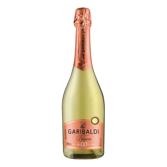 Espumante Prosecco Zero Álcool Branco 0,0% 750 ml - Garibaldi