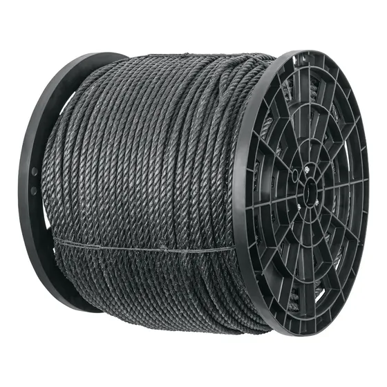 Cuerda Negra De Polipropileno 16 Mm, Carrete 30kg