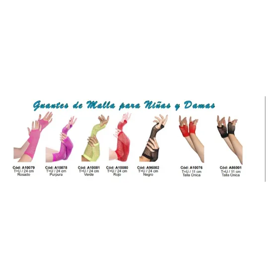 Guantes De Malla Para Niñas Y Damas Venta Por Docena Nuevos 