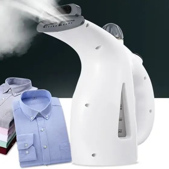 Plancha Vapor Vertical Ropa 4 En 1 Vaporizador Sauna Facial Color Blanca