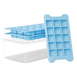 Bandeja De Hielo Con Contenedor De Fácil Liberación Y Soport Bandeja De Hielo Con Contenedor De Fácil Liberación Y Soport