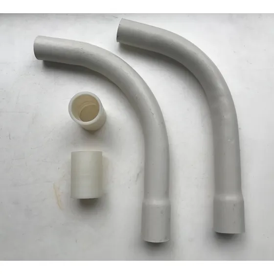 Pack X 2 Curvas (+ Anillos Unión) Conduit 3/4 Pvc Blanca