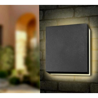 Lámpara Led Tipo Arbotante Cuadrada 12w Luz Cálida, Acero Lámpara Led Tipo Arbotante Cuadrada 12w Luz Cálida, Acero