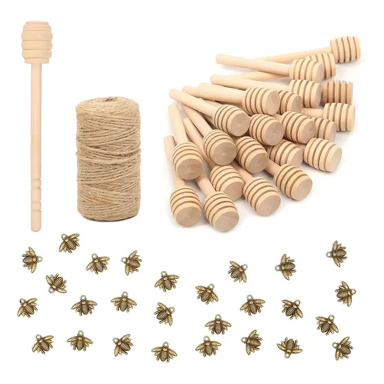 Juego De 50 Mini Palitos De Madera Para Miel De 3 Pulgadas