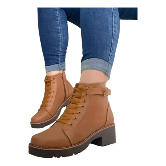 Botines Tacón Medio Para Dama