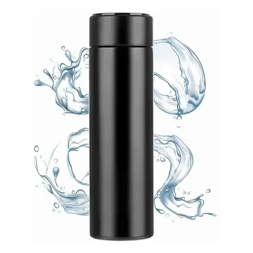 Termo Inteligente Digital Lector De Temperatura Pantalla Led Color Negro | Cuotas sin interés