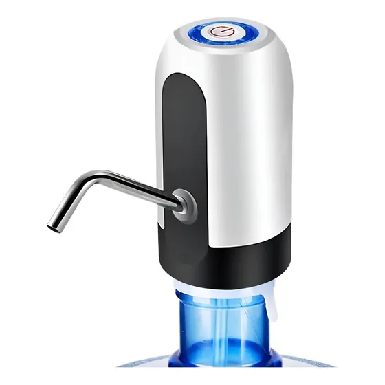 Dispensador De Agua Bidon Bomba De Agua Eléctrica Blanco Y Negro