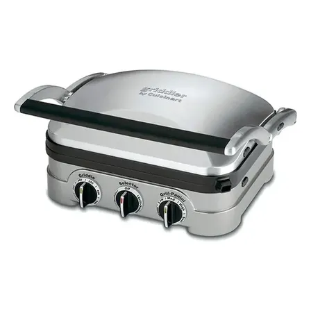 Grill Eletrico Cuisinart Griddler 5 Em 1 Gr4ncbrb 1460w Cor Inox