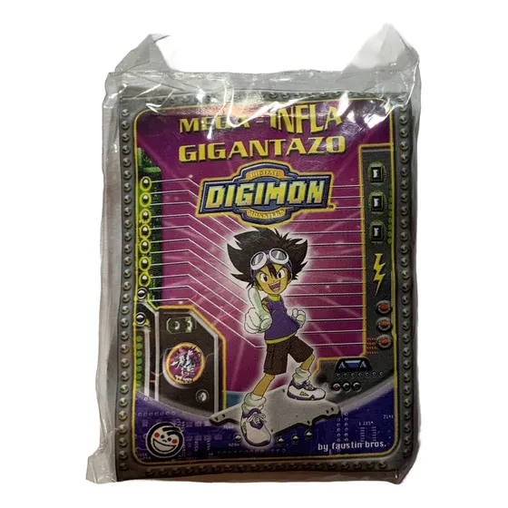 Mega Infla Tazo Digimon Sellado Pepsico Snacks 2001