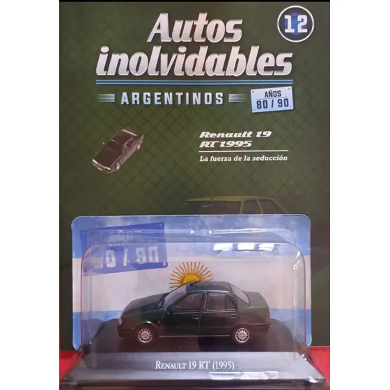 Autos Inolvidables Argentinos 80/90 12 Renault 19 Rt 1995 Verde Oscuro