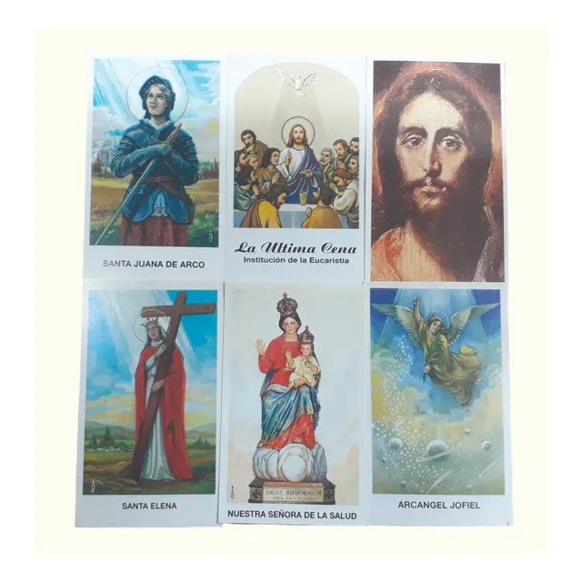 Estampitas Religiosas Santorales X50 Unidades - +100 Modelos