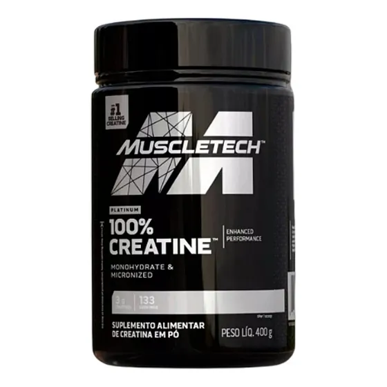 Creatina Muscletech Platinum 400g Pura Micronizada