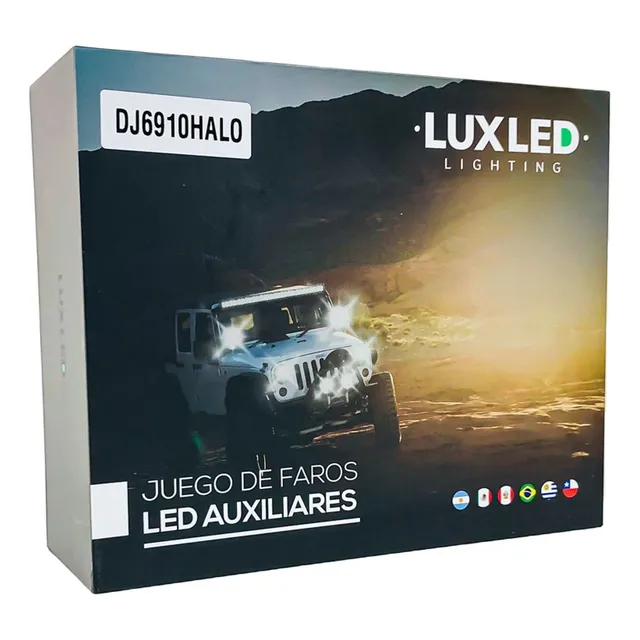 Kit De Proyectores Lupa Faros Antinieblas Con Led