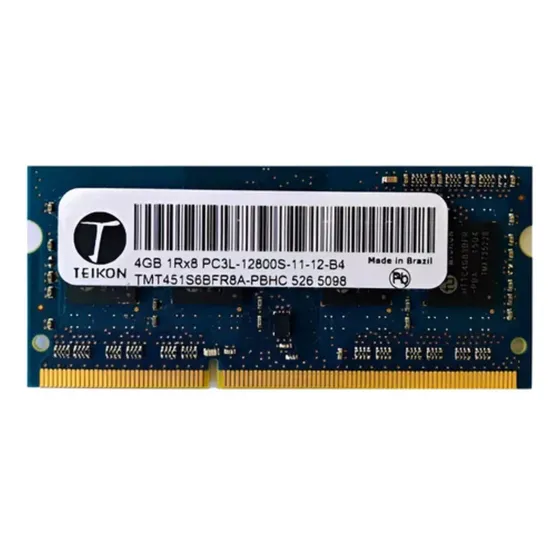 Memoria Teikon Ddr3 4gb Notebook Pc3l-12800s 1rx8