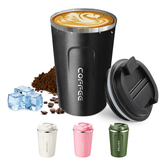 Termo Para Cafe Vaso Térmico Portátil 380ml Acero Inoxidable