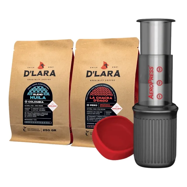Pack Aeropress Go + 2 Bolsas 250g Molido - Café D'lara