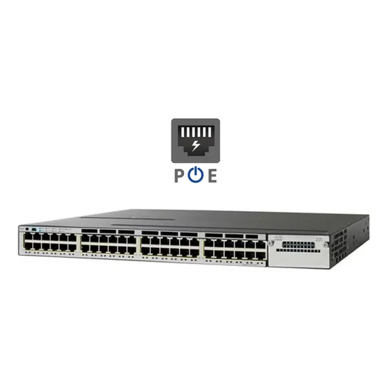 Switch Cisco Administrable Ws-c3750x 48 Puertos Gigabit Poe