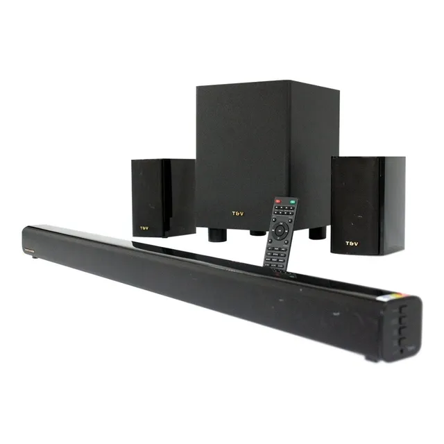 Barra Sonido Thonet & Vander 5.1 Rein Bluetooth Home Theater color negro