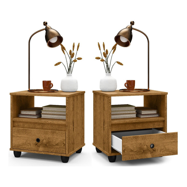 Kit Conjunto 2 Mesa De Cabeceira Mudo Box Retro Quarto Cama Kit Conjunto 2 Mesa De Cabeceira Mudo Box Retro Quarto Cama