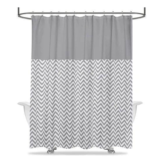 Seasonwood Cortina Ducha Gris Tela Bohemia 72 X 72  Moderna