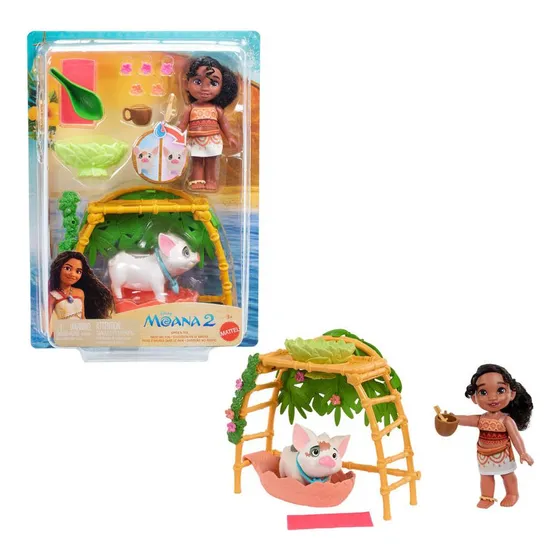 Set Juego Disney Princesas Simea Y Pua C/ Accesorios Moana 2
