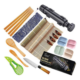 Novo Kit 18 Esteiras Preparo De Comida Japonesa Sushi Bambu Novo Kit 18 Esteiras Preparo De Comida Japonesa Sushi Bambu
