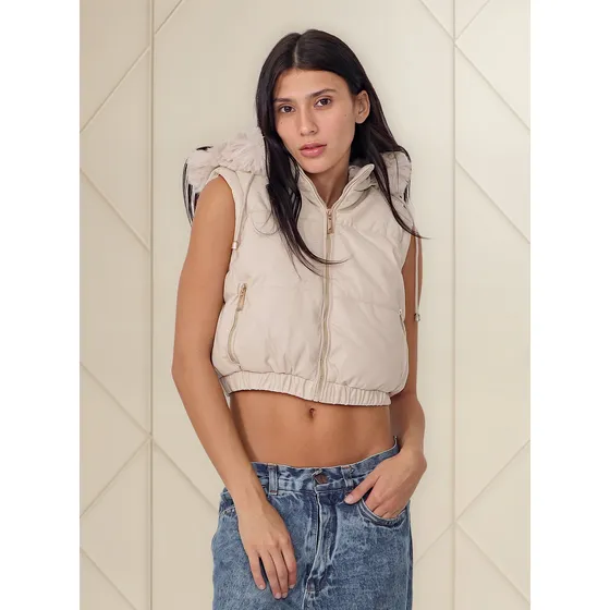 Campera Dama Con Chaleco