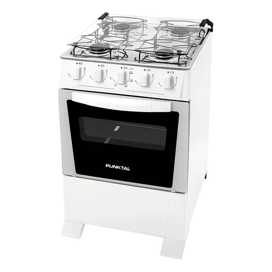 Cocina Combinada Punktal Horno Electrico Blanca Color Blanco Tipo De Conexión Multigas