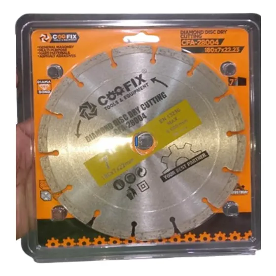 Disco De Corte Segmentado Para Concreto 7 Pulgadas