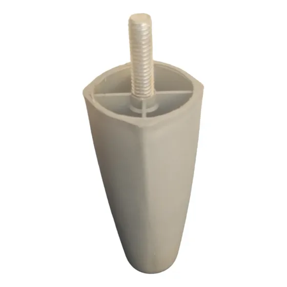Pata P/sommier De Plástico C/ Rosca De Metal 9mm De Diámetro Gris