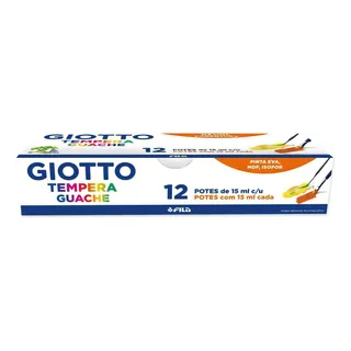 Tinta Guache Giotto 12 Cores Com 15ml MĂĄxima Cobertura Tinta Guache Giotto 12 Cores Com 15ml MĂĄxima Cobertura