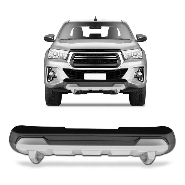 Front Bumper Hilux 2019 Overbumper Prata Original Dfender