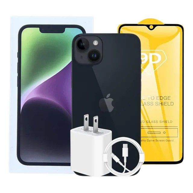 Apple Iphone 14 Plus (128 Gb) - Esim Negro Con Caja Original Negro (Reacondicionado)
