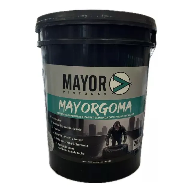 Membrana Liquida Mayorgoma Con Goma De Caucho 20 Kg