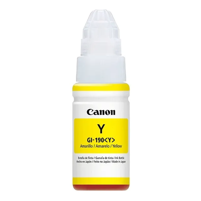 Botella  De Tinta Canon Original Gi190y Amarillo