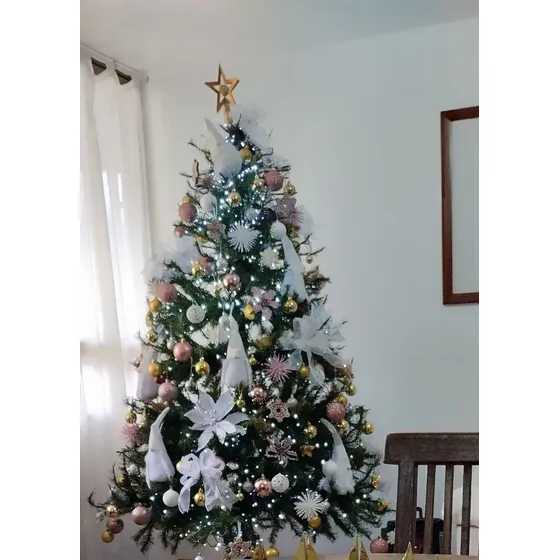 Árbol De Navidad 2.10  Mts Aproximado (usado) Arbolito