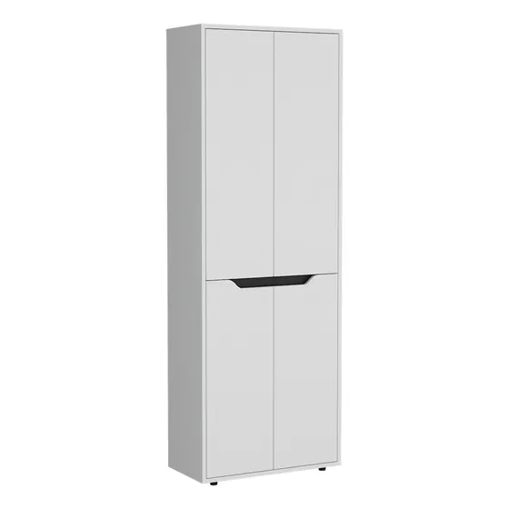 Alacena Herring Blanco 60x179cm De Pared Con Cuatro Puertas