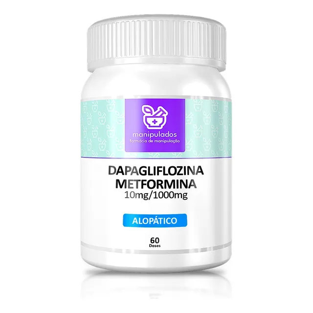 Dapaglifl0z + Metf0r 10/1000mg Xr | 60 Doses (120 Cápsulas)