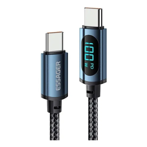Cable Tipo C Cargarapida Essager Display Lcd Indica Cargapd1