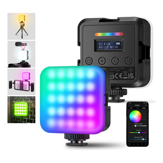 Neewer Magnético Rgb Vídeo Luz Selfie Con App Control, Rgb62 Neewer Magnético Rgb Vídeo Luz Selfie Con App Control, Rgb62