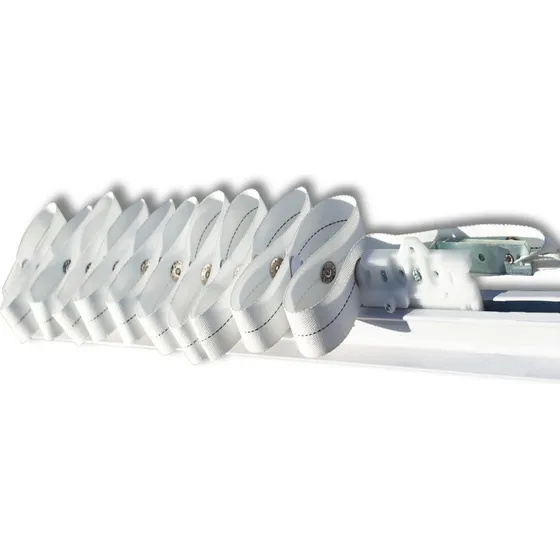 Cortinero De Alum Ripplefold (broches) Precio X Metro Lineal