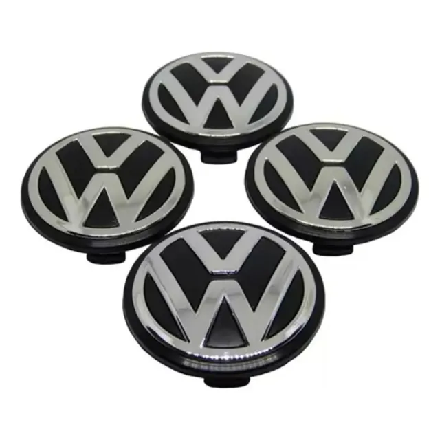 Kit X 4 Tapas Para Centro De Llanta Vw Gol Fox Suram Bora