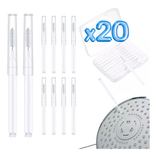 Set 20 Mini Cepillos Limpieza Regadera Ducha Baño Higiene Set 20 Mini Cepillos Limpieza Regadera Ducha Baño Higiene