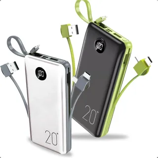 Power Bank 20.000mah Carregador Rápido Com Display Portátil Power Bank 20.000mah Carregador Rápido Com Display Portátil