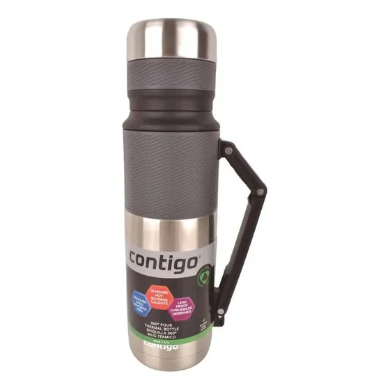Termo Contigo Acero 1,1lt Manija 60hs Frio 35h Caliente Mate