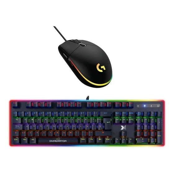 Combo Gamer Mouse Y Teclado Logitech G203 + Xblade Imperator