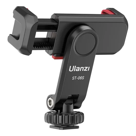 Adaptador Suporte Câmera Celular Ulanzi St-06s C/ Sapata Luz