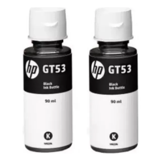 Pack 2 Botellas Tinta Negra Hp Original Gt53 Gt51 Gt51xl