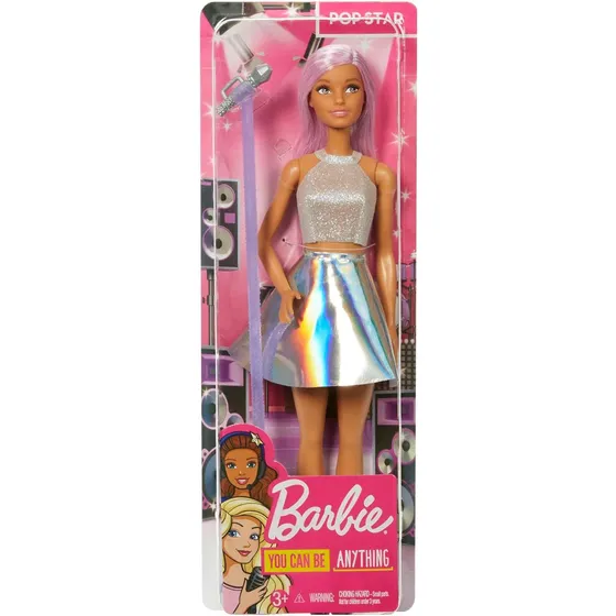 Barbie Careers Fashion Muñeca, Estrella Pop Con Micrófono