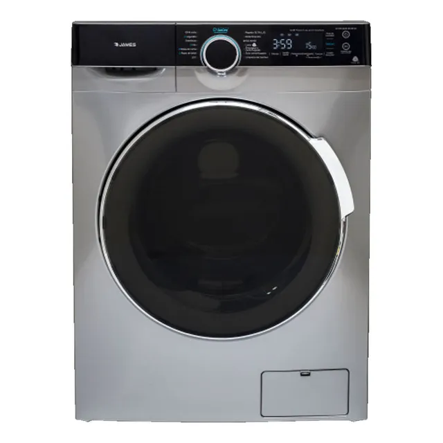 Lavarropas James Lr 1016 Dark Silver G3 Inverter Gris